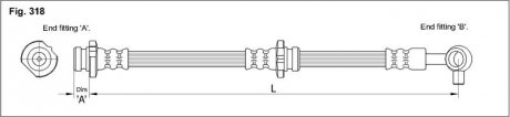 Тормозной шланг STARLINE HA ST.1207 (фото 1)