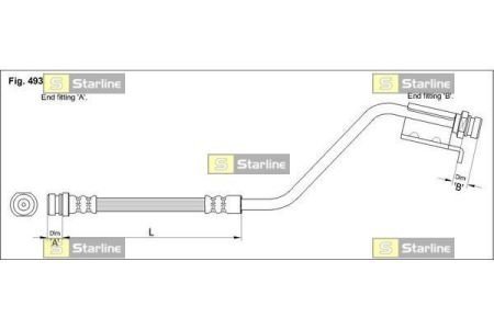 Шланг тормозной STARLINE HAST1210