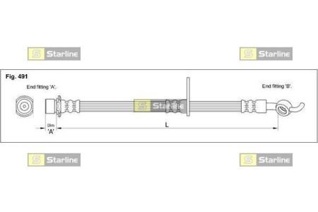 Тормозной шланг STARLINE HA ST.1217