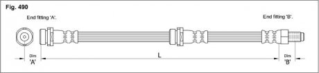 Тормозной шланг STARLINE HA ST.1225