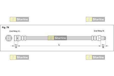 Шланг тормозной STARLINE HAST1227