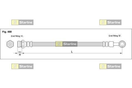 Тормозной шланг STARLINE HA ST.1235