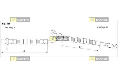 Шланг тормозной STARLINE HAST1250 (фото 1)