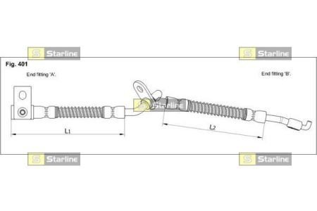 Шланг тормозной STARLINE HAST1252
