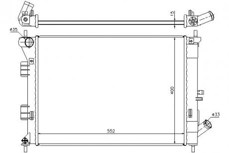 Радиатор охлаждения STARLINE HY2335