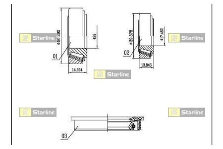 Подшипник ступицы sets STARLINE LO00528