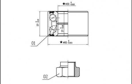 Комплект подшипника колеса передний (30x60x37) STARLINE LO00559