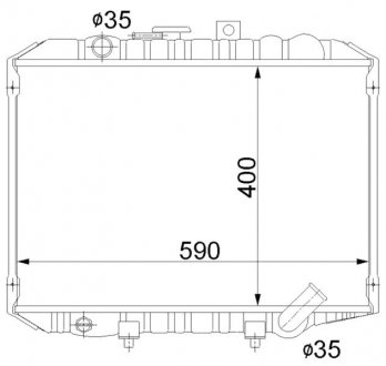 Радиатор охлаждения STARLINE MTA2062