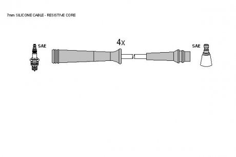 Комплект кабелей зажигания STARLINE ZK 6994