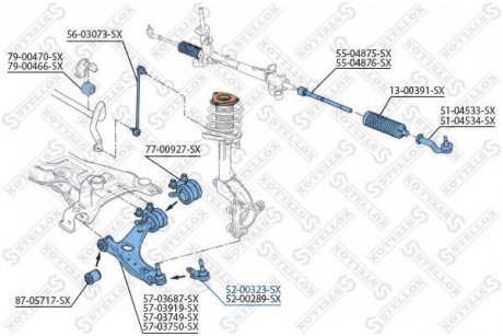 Опора шаровая STELLOX 5200323SX