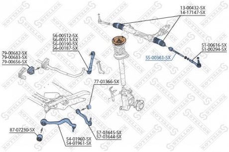 Шарнір STELLOX 5500361SX