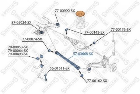 Важіль підвіски STELLOX 5703668SX