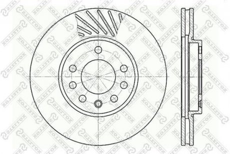 Тормозной диск STELLOX 60203630VSX