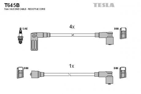 Дроти запалення, набір TESLA T645B