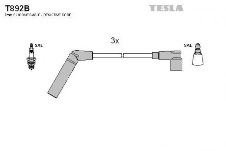 Кабели зажигания TESLA T892B