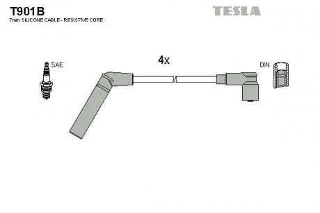 Дроти запалення, набір TESLA T901B