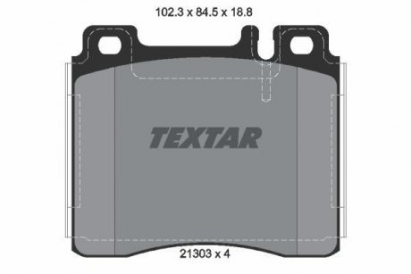 Тормозные колодки, дисковый тормоз (набор) TEXTAR 2130304