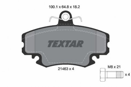 Гальмівні колодки дискові TEXTAR 2146306 (фото 1)