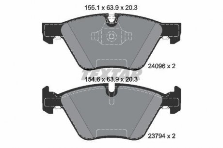 Колодки гальмівні (дискові) TEXTAR 2409681