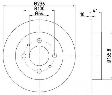 Тормозной диск TEXTAR 92128600 (фото 1)