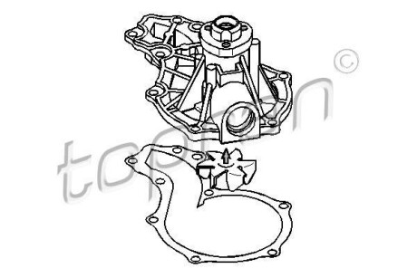 Насос води TOPRAN TOPRAN / HANS PRIES 100211