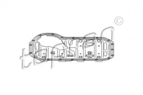 Прокладка масляного поддона TOPRAN TOPRAN / HANS PRIES 100714