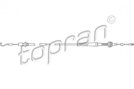 Тросик газу TOPRAN TOPRAN / HANS PRIES 102647