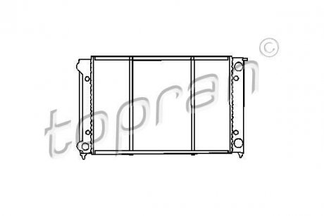 Радіатор, охолодження двигуна TOPRAN TOPRAN / HANS PRIES 102726