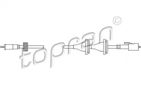 Тросик спидометра TOPRAN TOPRAN / HANS PRIES 102971