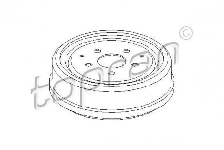 Гальмівний барабан TOPRAN TOPRAN / HANS PRIES 103281