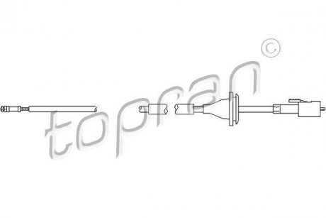 Тросик спидометра 103 336 TOPRAN TOPRAN / HANS PRIES 103336