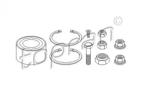 Набор колесных подшипников ступицы. TOPRAN TOPRAN / HANS PRIES 103510