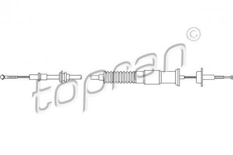 Трос сцепления TOPRAN TOPRAN / HANS PRIES 103982