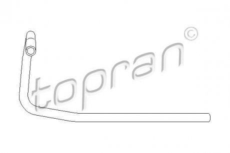Патрубок системи охолодження TOPRAN TOPRAN / HANS PRIES 104132