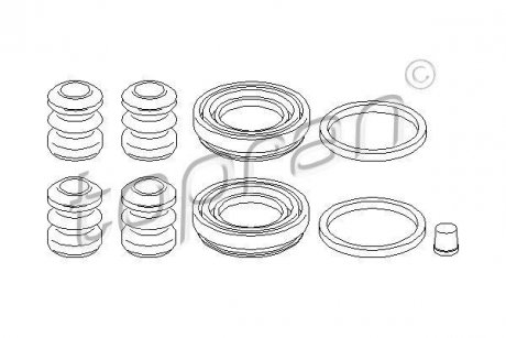 Ремкомплект супорта гальмівного TOPRAN TOPRAN / HANS PRIES 107082