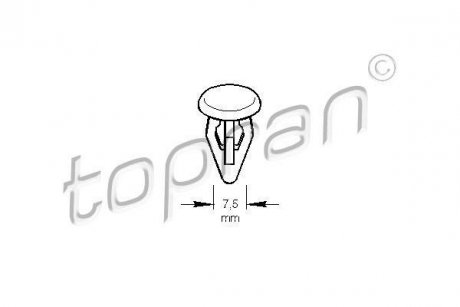 Пружинний затискач TOPRAN TOPRAN / HANS PRIES 107192