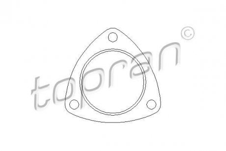 Прокладка вихлопної системи TOPRAN TOPRAN / HANS PRIES 107211