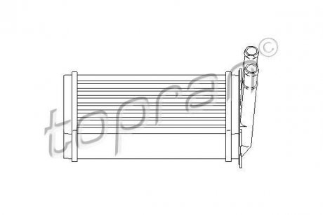 Радиатор печки TOPRAN TOPRAN / HANS PRIES 107407