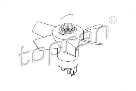 Вентилятор, охлаждение двигателя TOPRAN / HANS PRIES 107721 (фото 1)