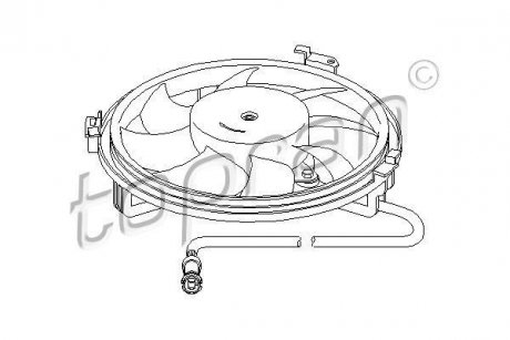 Вентилятор, охолодження двигуна TOPRAN TOPRAN / HANS PRIES 107722