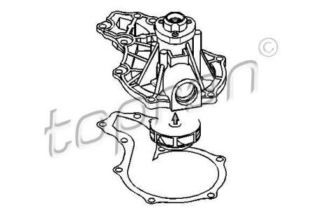 Насос води TOPRAN TOPRAN / HANS PRIES 108238