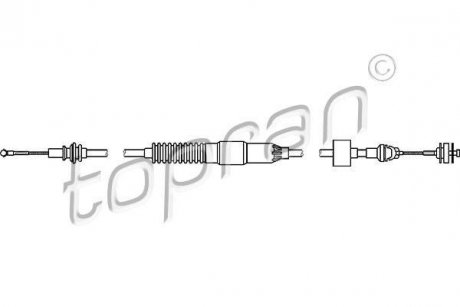 Трос сцепления TOPRAN TOPRAN / HANS PRIES 108695