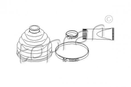 Пыльник приводного вала.) TOPRAN TOPRAN / HANS PRIES 108931