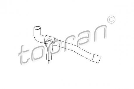 Шланг радиатора 109 009 TOPRAN TOPRAN / HANS PRIES 109009