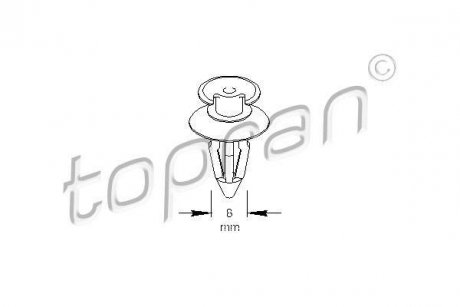 Пружинный зажим TOPRAN TOPRAN / HANS PRIES 109024