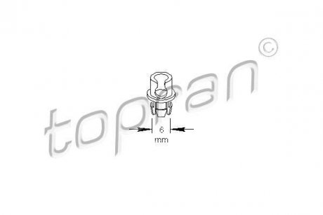 Фиксатор, крепление молдинга TOPRAN / HANS PRIES 109034 (фото 1)