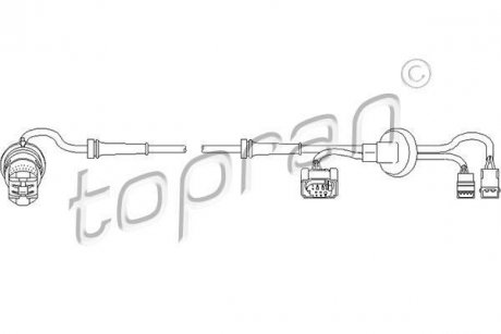 Датчик частоти обертання колеса TOPRAN TOPRAN / HANS PRIES 109925