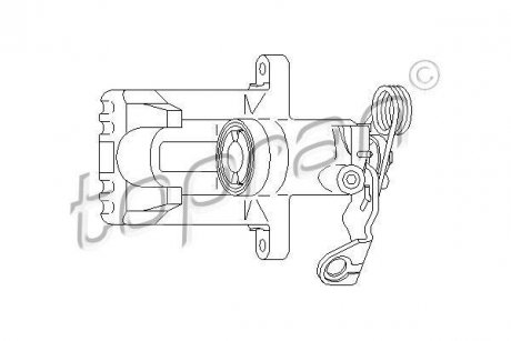 Гальмівний супорт TOPRAN TOPRAN / HANS PRIES 110284