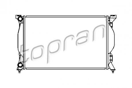 Радіатор, охолодження двигуна TOPRAN TOPRAN / HANS PRIES 110367