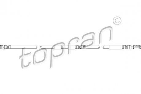 Шланг тормозной TOPRAN TOPRAN / HANS PRIES 110393